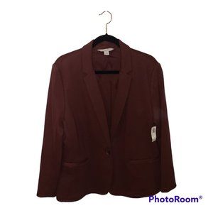 Old Navy Burgundy Maroon Wine Stretchy Blazer NWT